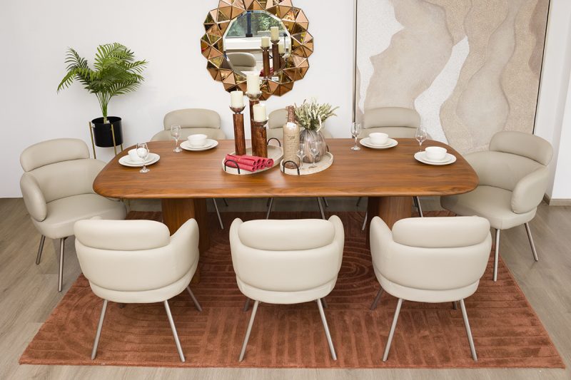 roxton dining table  + 8 gracie chairs