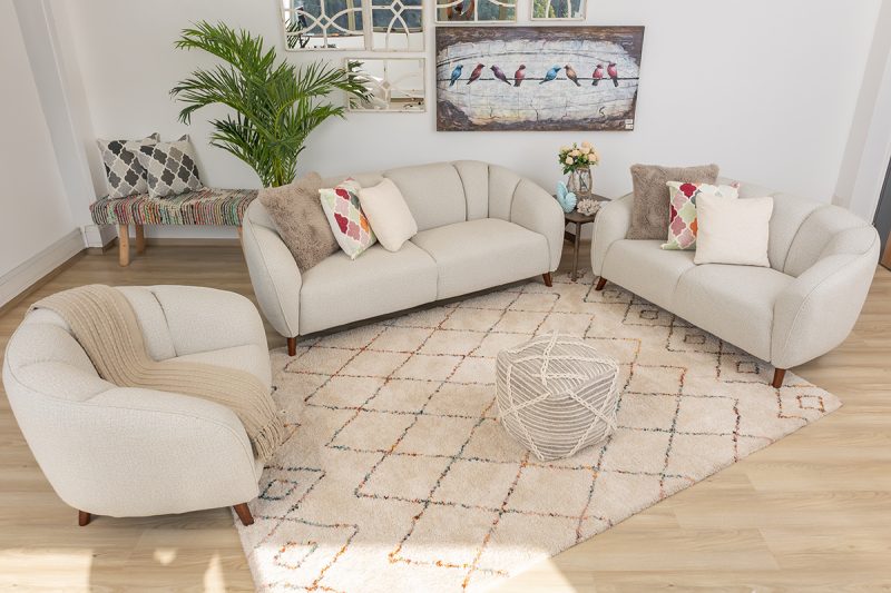 nala 6 seater fabric sofa (3+2+1)