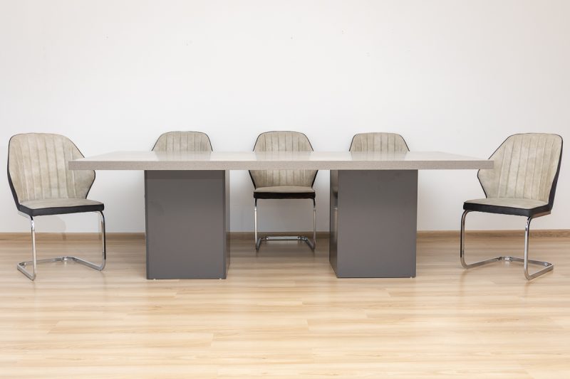 ascott dining table + 8 murphy chairs