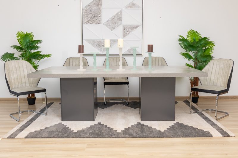 ascott dining table + 8 murphy chairs