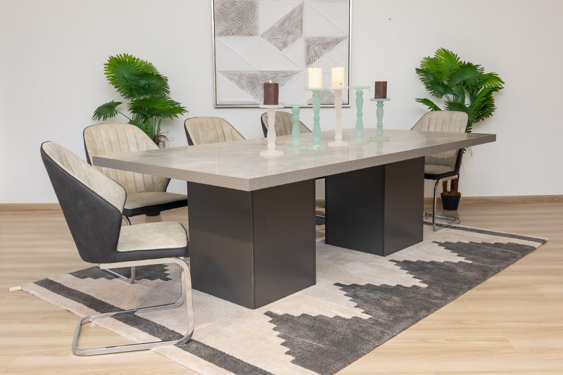 ascott dining table + 8 murphy chairs