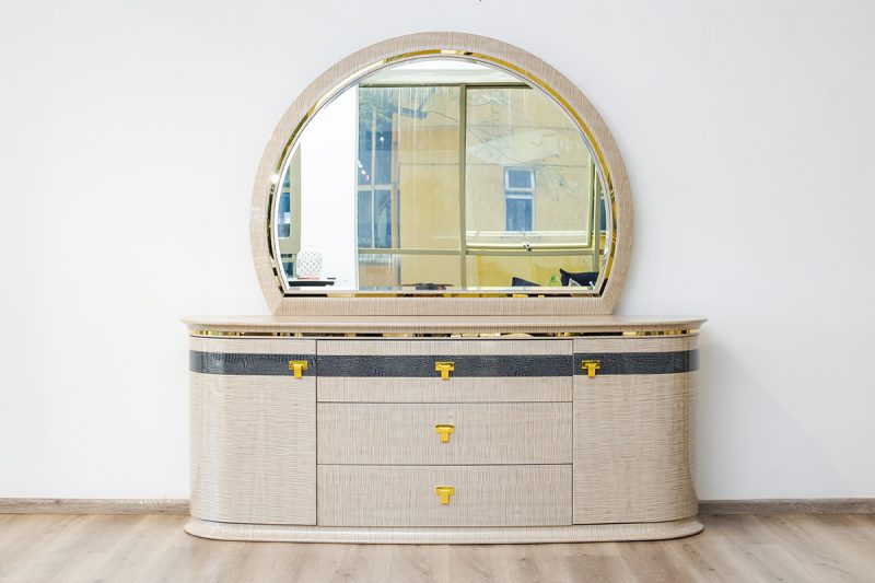 falcon king package - king bed + 2 nightstands + dresser mirror