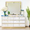fez king package - king bed + 2 nightstands + dresser mirror