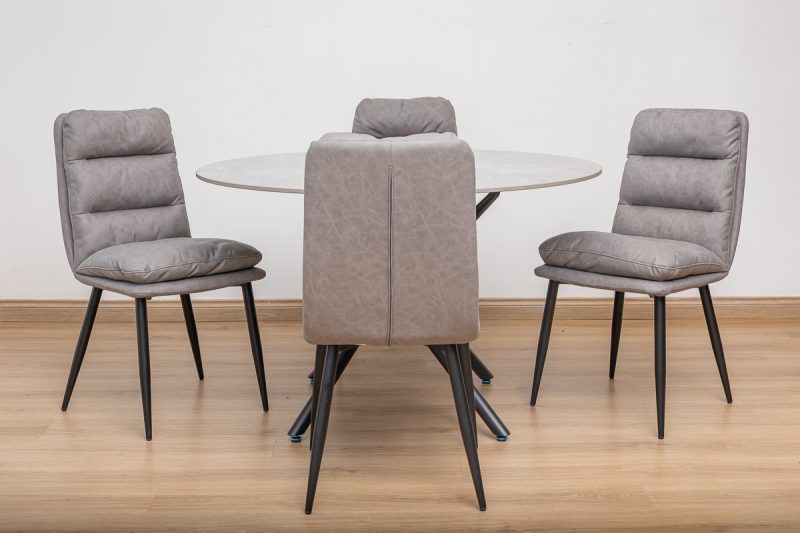 karie dining table + 4 mimo chairs