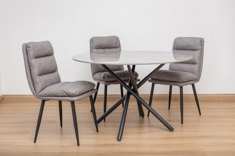 karie dining table + 4 mimo chairs