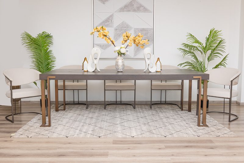 walton dining table + 8 almeria chairs