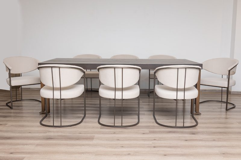 walton dining table + 8 almeria chairs