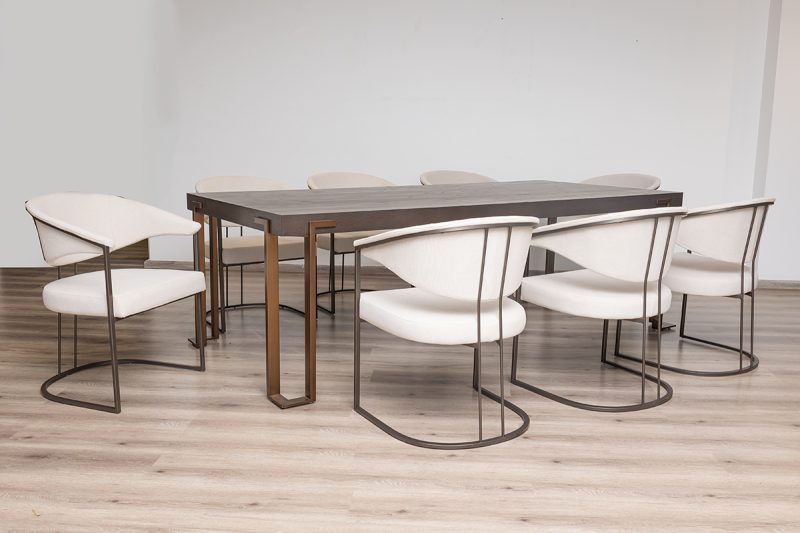 walton dining table + 8 almeria chairs