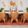 lugano dining table 2.4m + 8 jack chairs