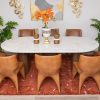 lugano dining table 2.4m + 8 jack chairs