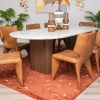 lugano dining table 2.4m + 8 jack chairs