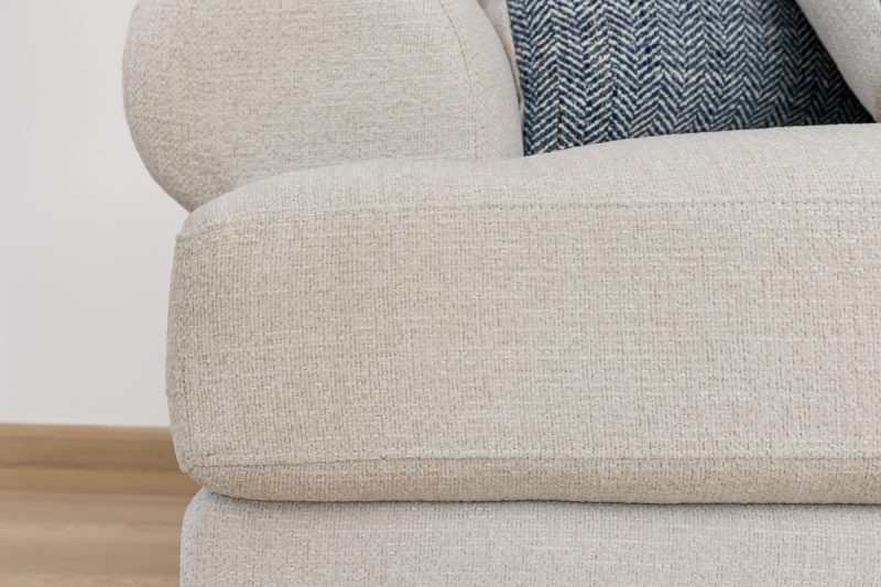 karley 6 seater fabric sofa (3+2+1)
