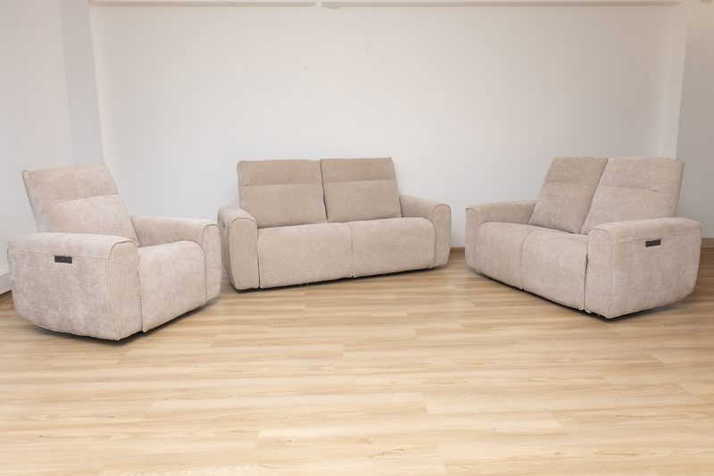 zeus 7 seater electric fabric recliner sofa (3+2+1+1)
