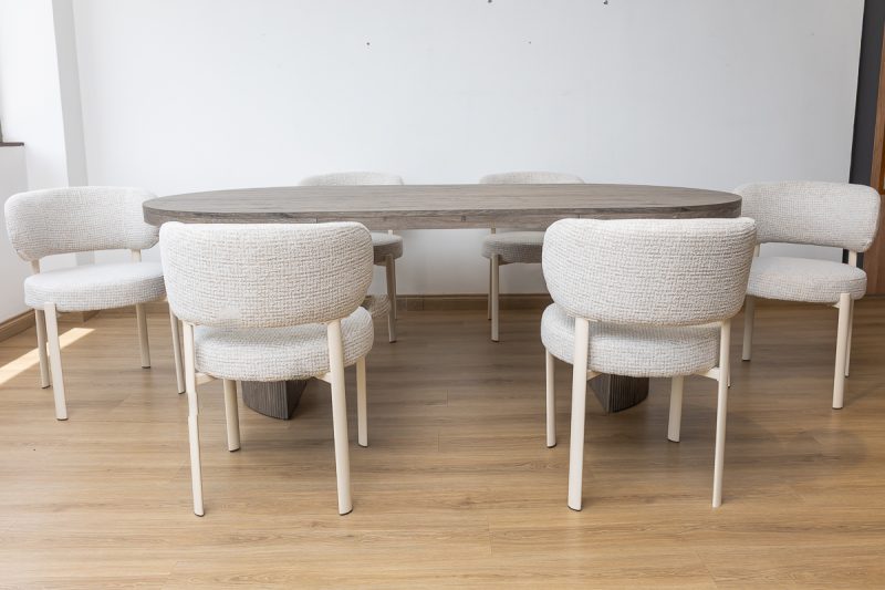 rowe dining table + 8 peaches chairs
