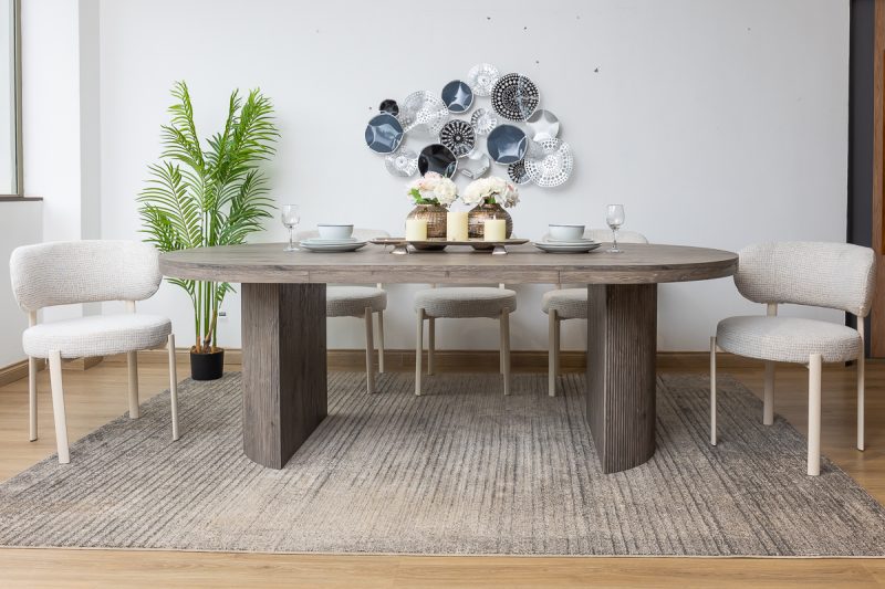 rowe dining table + 8 peaches chairs