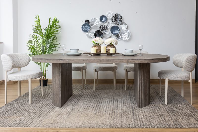 rowe dining table + 8 peaches chairs