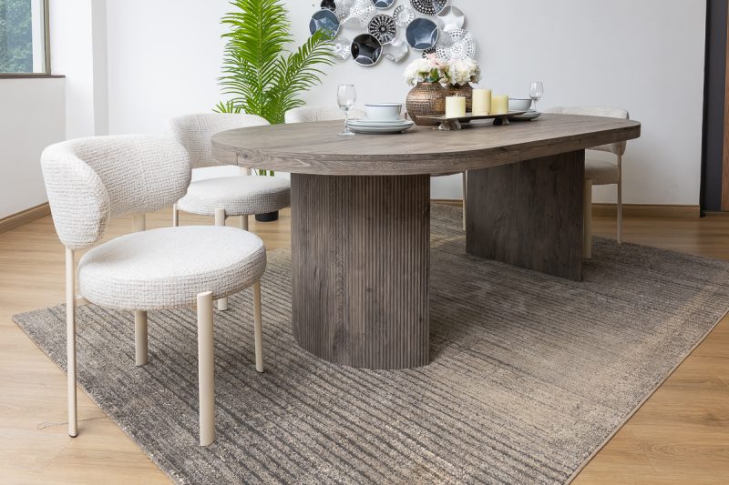 rowe dining table + 8 peaches chairs