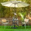naivasha 4 seater outdoor dining table + 4 crossby chairs + umbrella