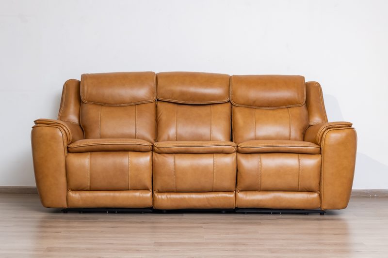 lancaster 7 seater leather recliner (3+2+1+1)