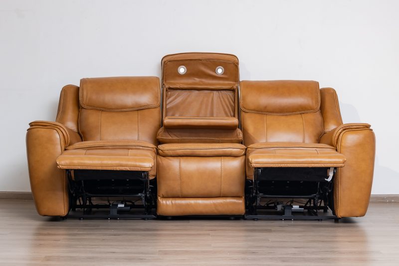 lancaster 7 seater leather recliner (3+2+1+1)