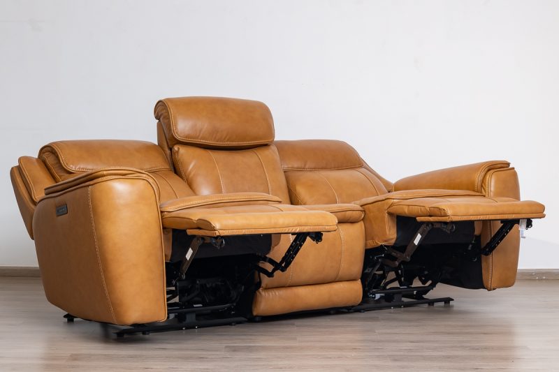 lancaster 7 seater leather recliner (3+2+1+1)