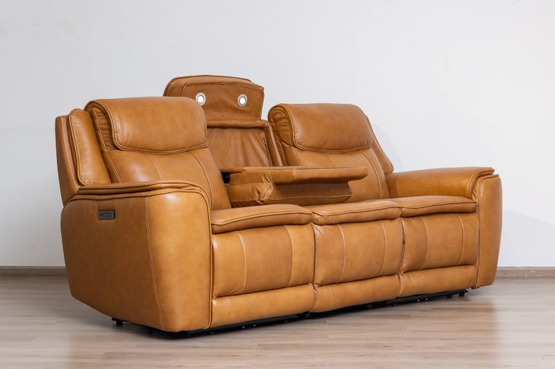 lancaster 7 seater leather recliner (3+2+1+1)