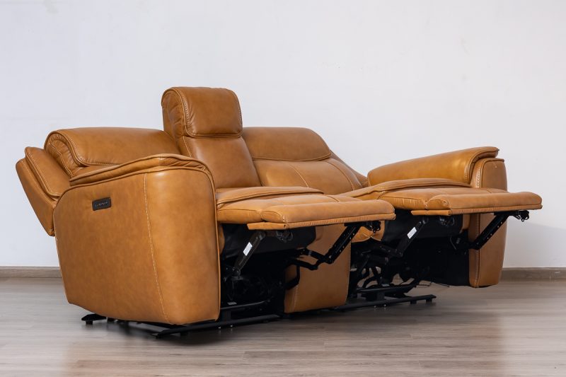 lancaster 7 seater leather recliner (3+2+1+1)