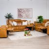 lancaster 7 seater leather recliner (3+2+1+1)