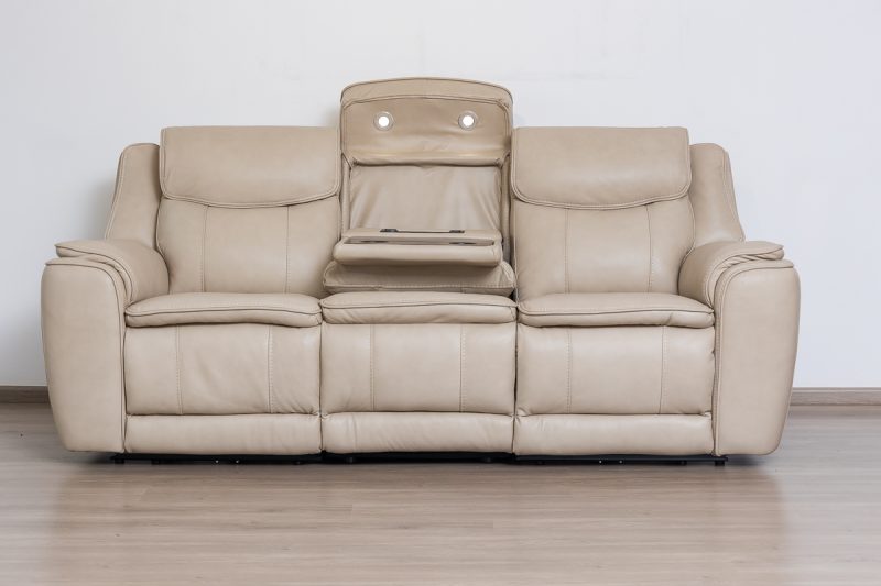 lancaster 7 seater leather recliner (3+2+1+1)