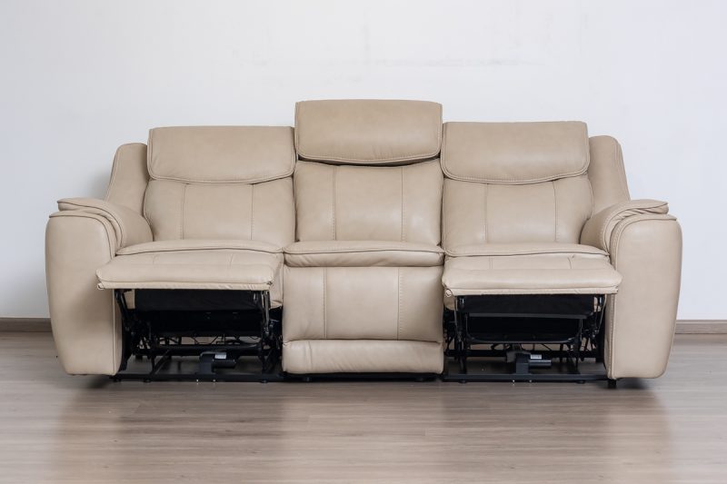 lancaster 7 seater leather recliner (3+2+1+1)