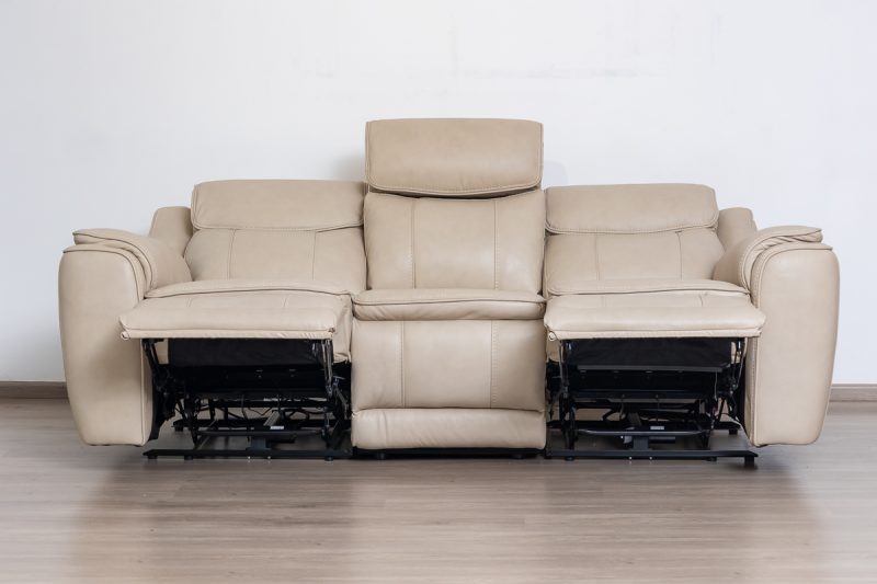 lancaster 7 seater leather recliner (3+2+1+1)