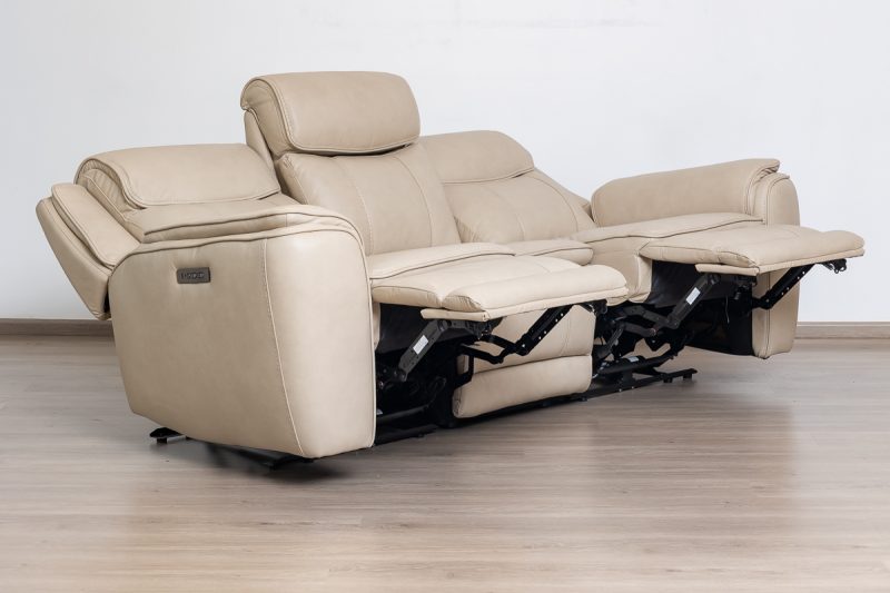 lancaster 7 seater leather recliner (3+2+1+1)