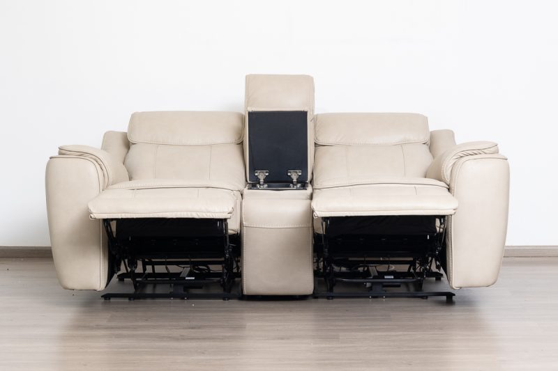 lancaster 7 seater leather recliner (3+2+1+1)