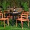 trevor outdoor dining table + 4 trent chairs