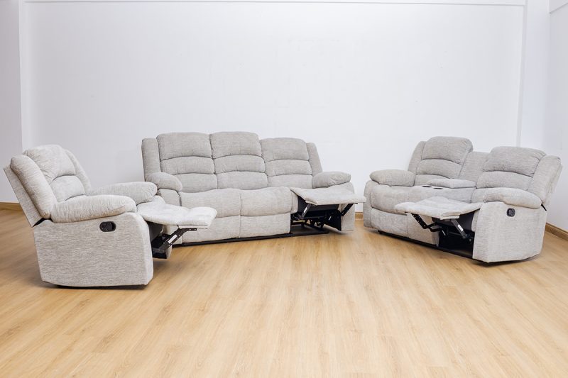 houston 6 seater fabric recliner sofa (3+2+1)