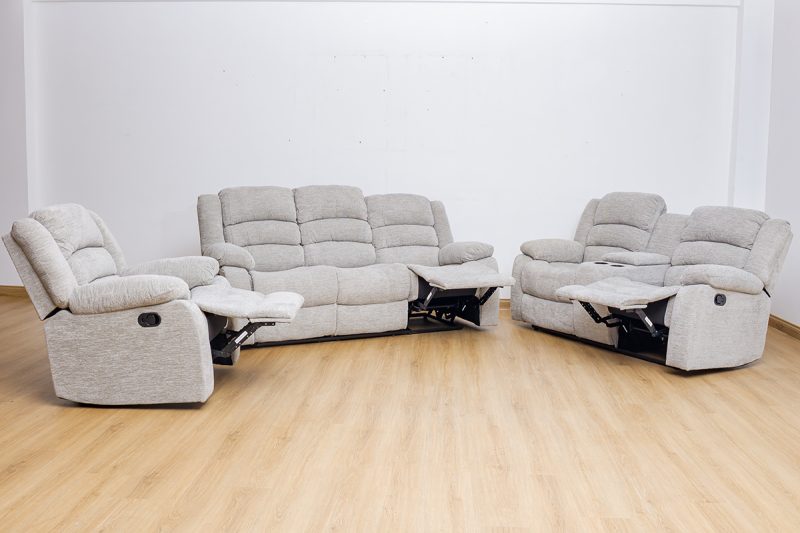 houston 6 seater fabric recliner sofa (3+2+1)