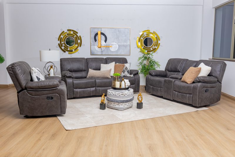 evon 7 seater fabric recliner sofa (3+2+1+1)