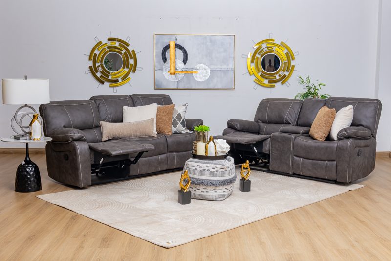 evon 7 seater fabric recliner sofa (3+2+1+1)