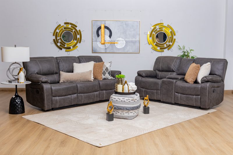 evon 7 seater fabric recliner sofa (3+2+1+1)