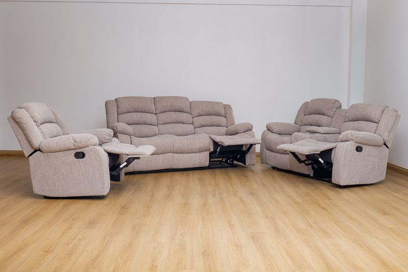 houston 6 seater fabric recliner sofa (3+2+1)