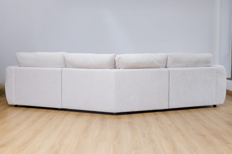 cisco fabric corner sofa + ottoman