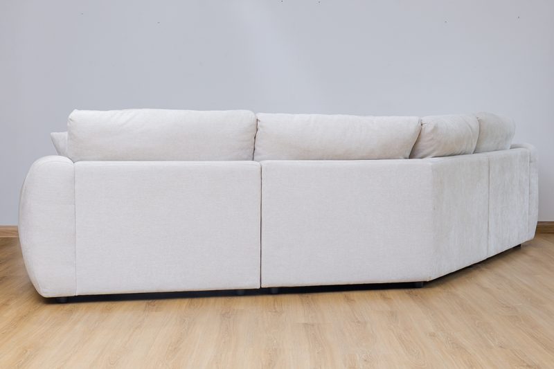 cisco fabric corner sofa + ottoman