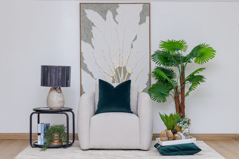 cisco fabric accent chair