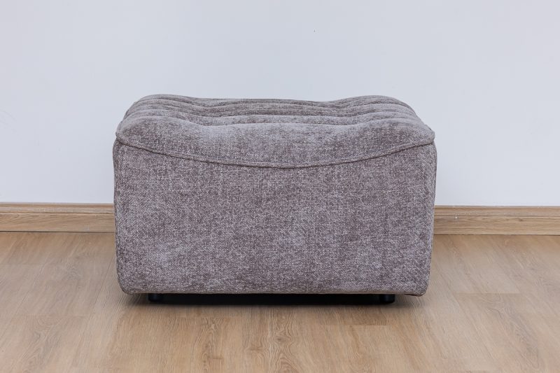 piero fabric sectional recliner sofa + ottoman