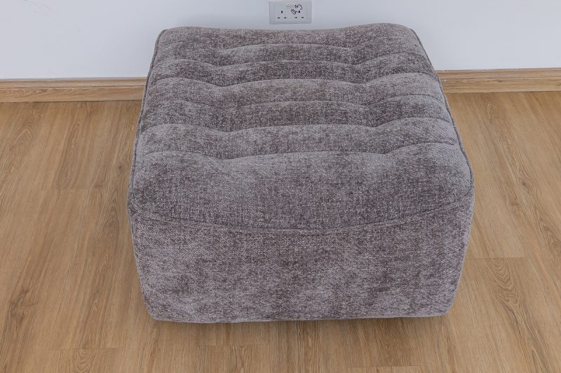 piero fabric sectional recliner sofa + ottoman