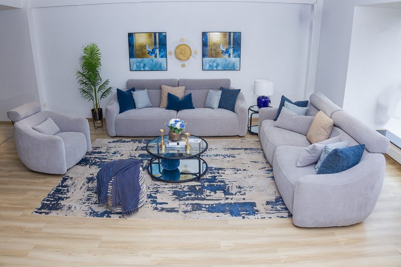 ardina 8 seater fabric sofa (3+3+1+1)