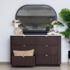 tossa king package – king bed + 2 nightstands + dresser mirror