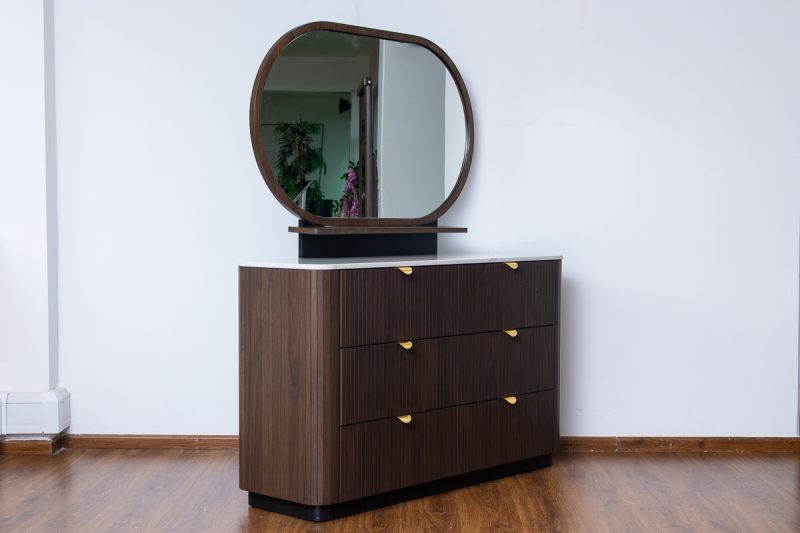 tosca king package – king bed + 2 nightstands + dresser mirror