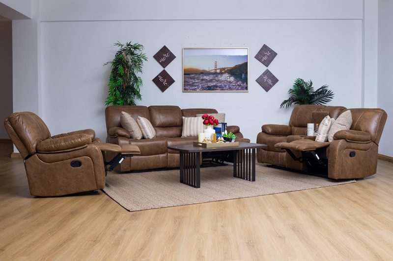 evon 7 seater fabric recliner sofa (3+2+1+1)