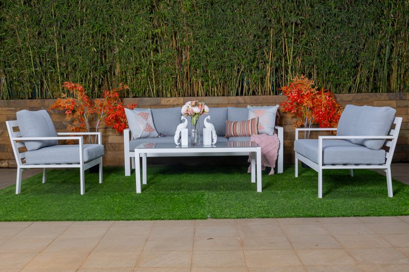 tobago 7 seater outdoor sofa (3+2+1+1) + coffee table